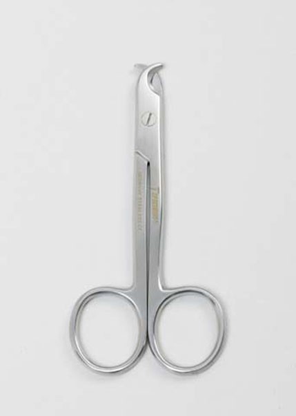 White Toe Nail Scissors, 4 3/4" (12.1 Cm)